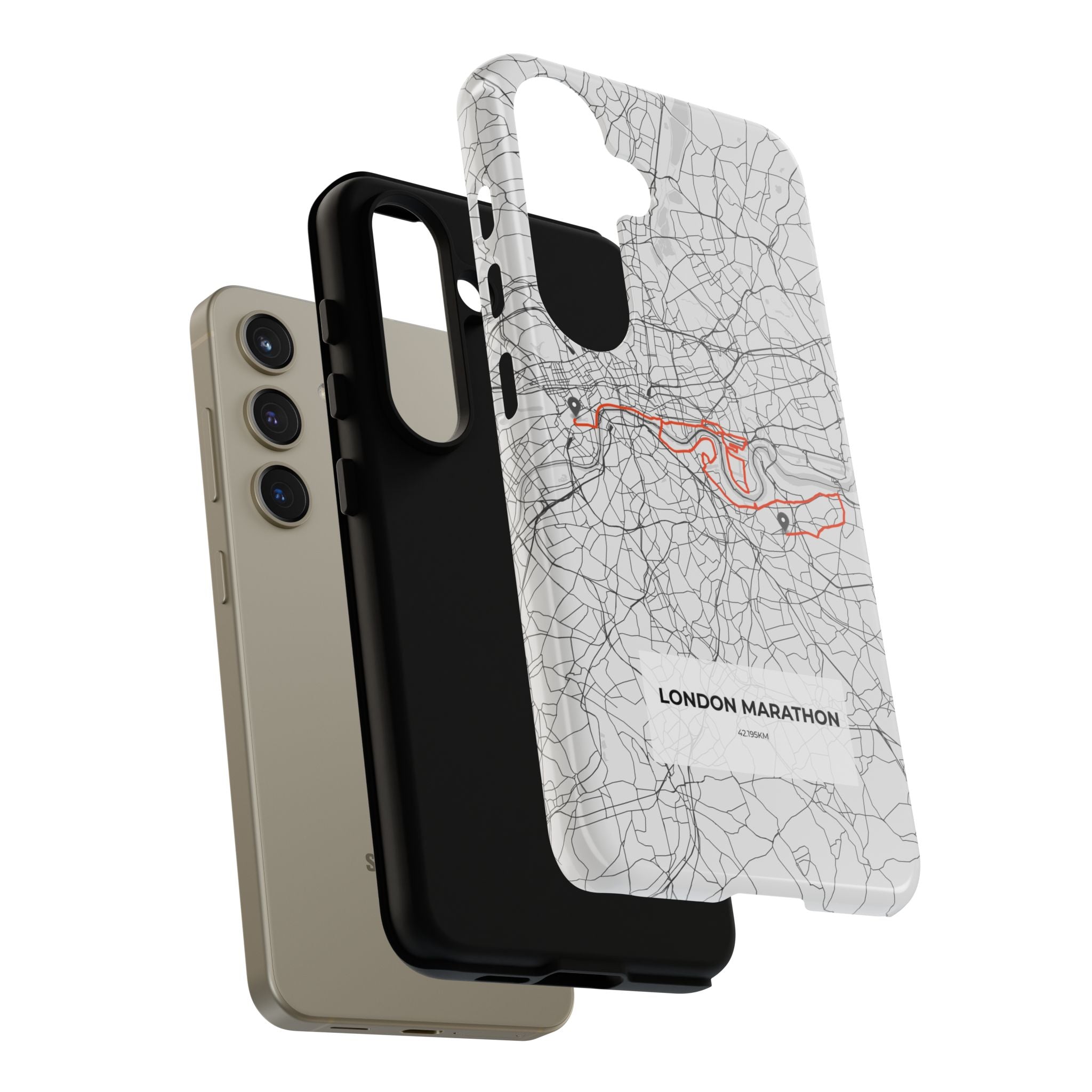 London Marathon Route Tough Phone Case