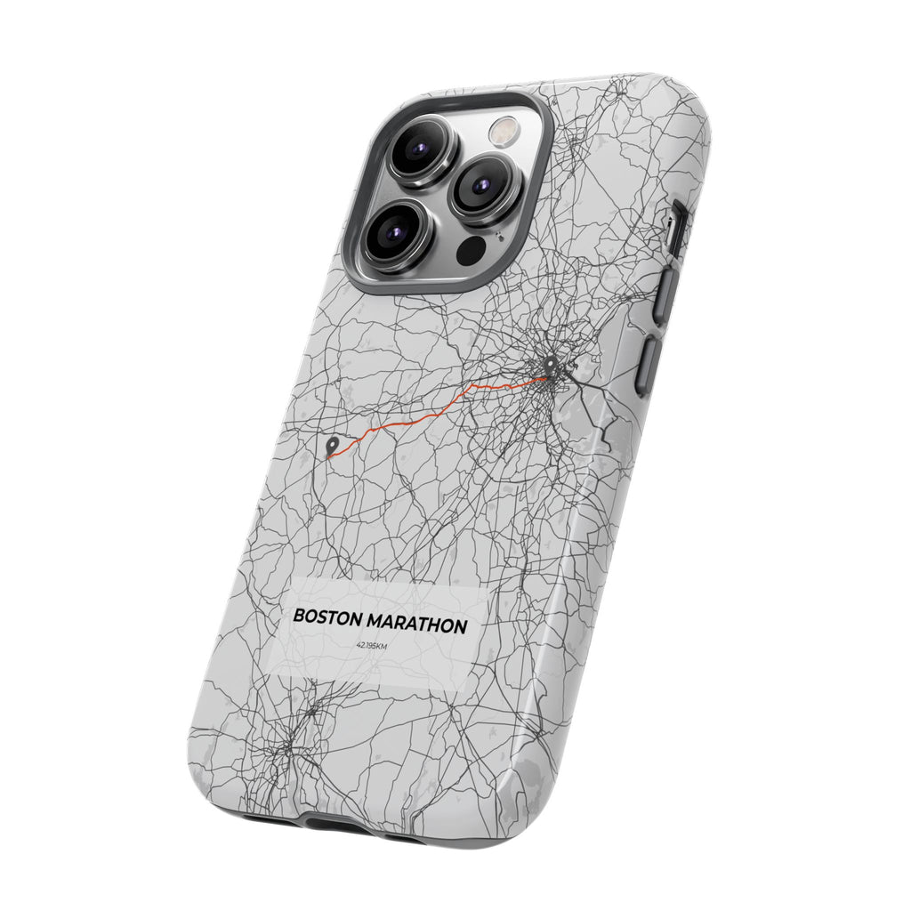 Boston Marathon Route Tough Phone Case