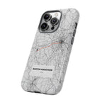 Boston Marathon Route Tough Phone Case