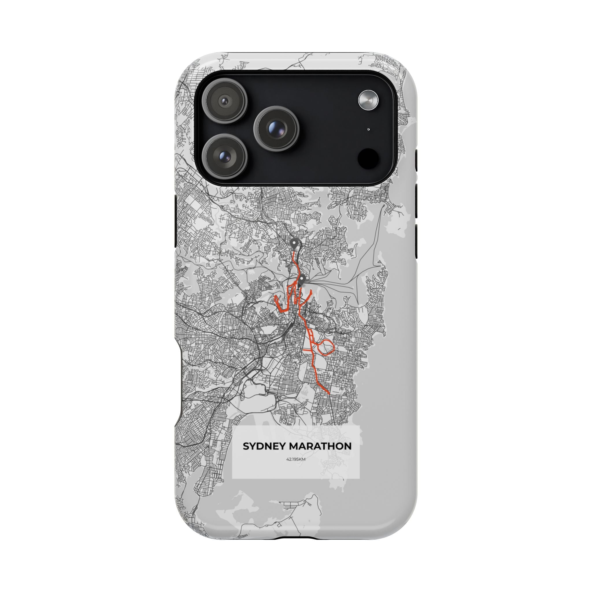 Sydney Marathon Route Magnetic Impact-Resistant Phone Case