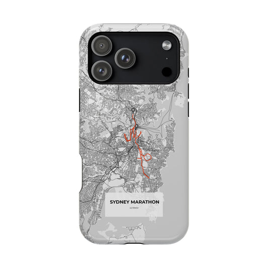 Sydney Marathon Route Magnetic Impact-Resistant Phone Case