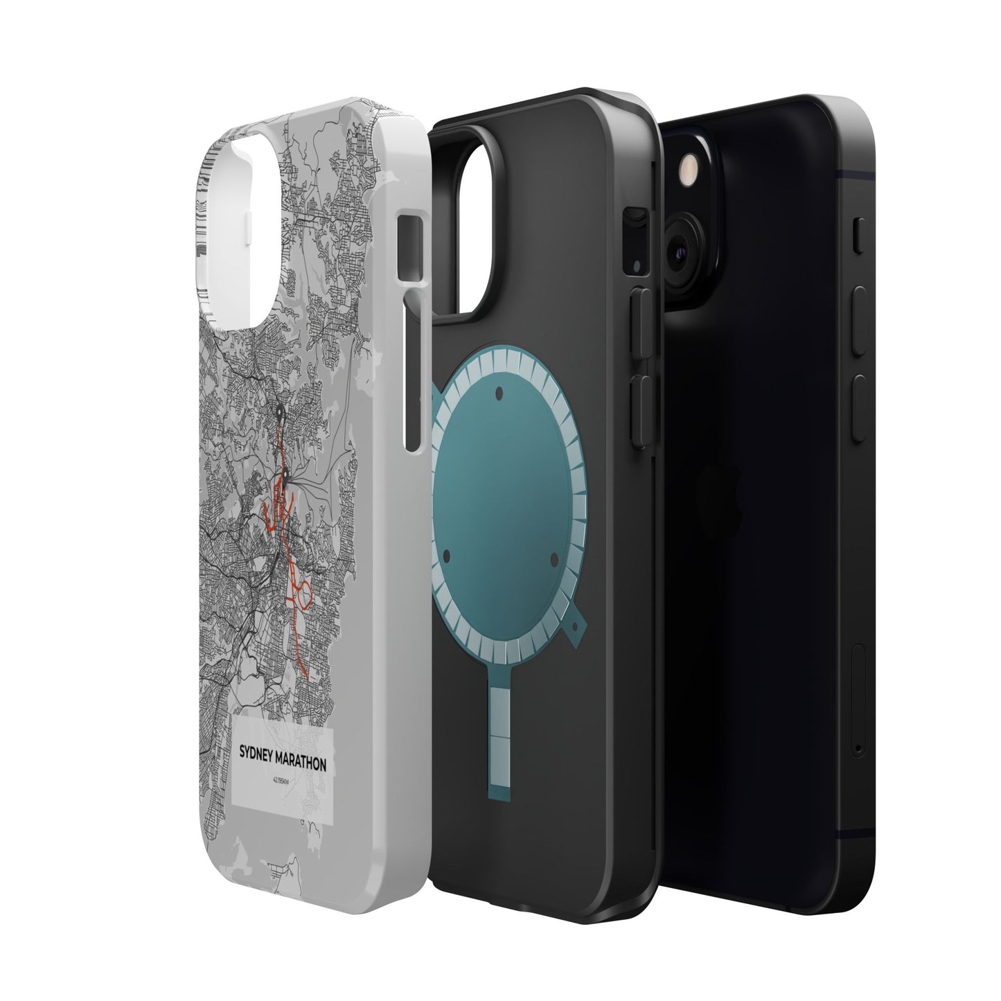 Sydney Marathon Route Magnetic Impact-Resistant Phone Case