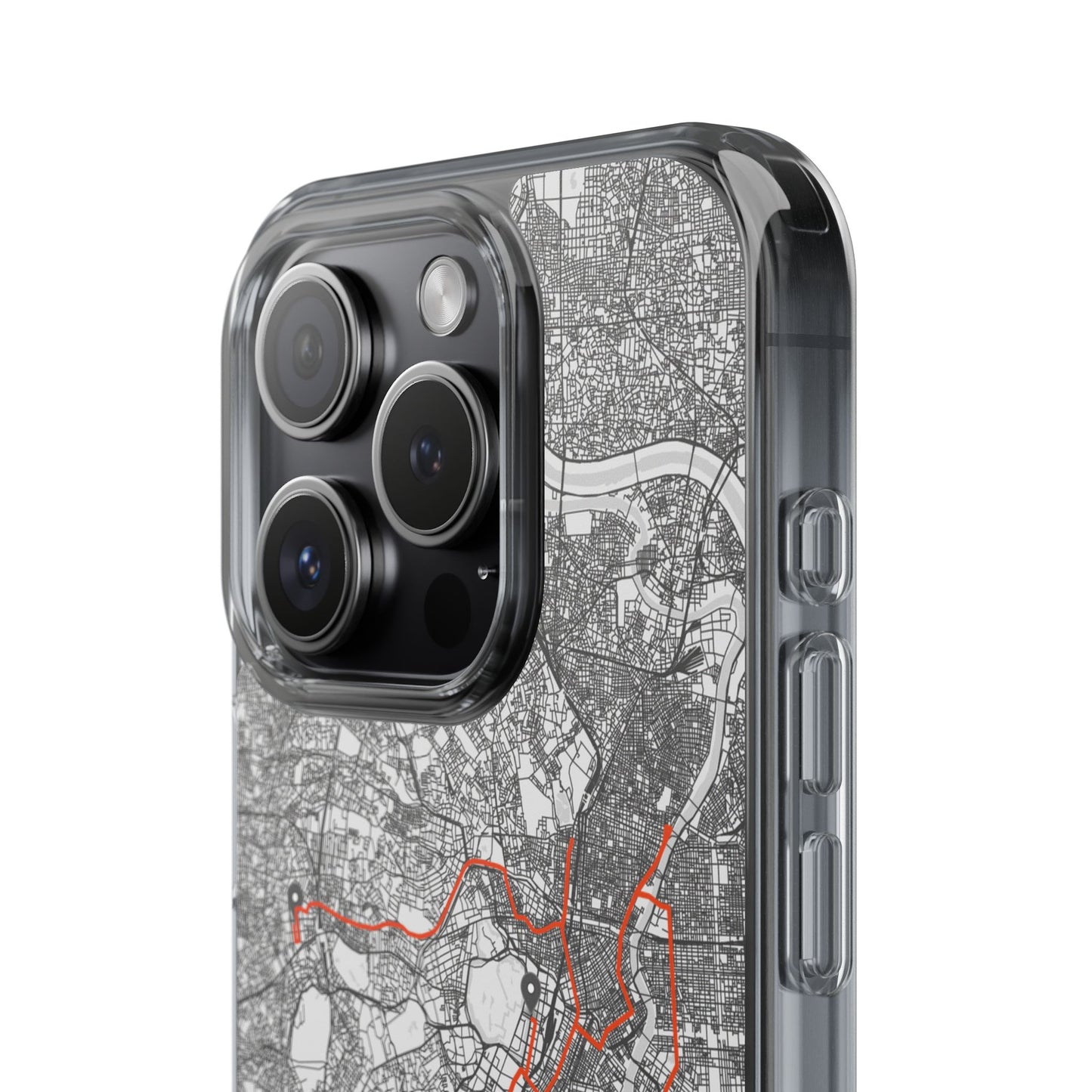 Tokyo Marathon Route Clear Impact-Resistant Phone Case