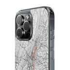 New York Marathon Route Clear Impact-Resistant Phone Case