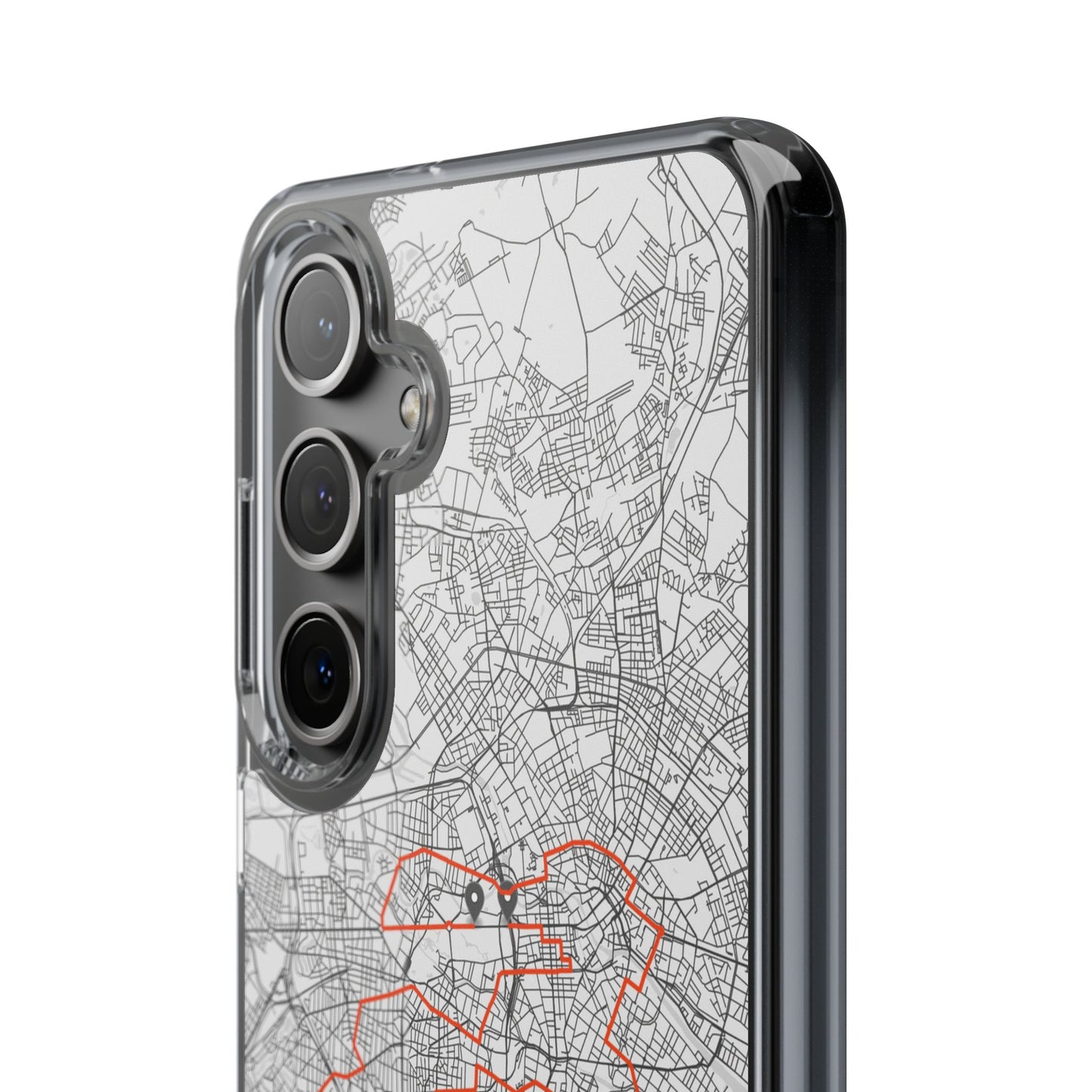 Berlin Marathon Route Clear Impact-Resistant Phone Case