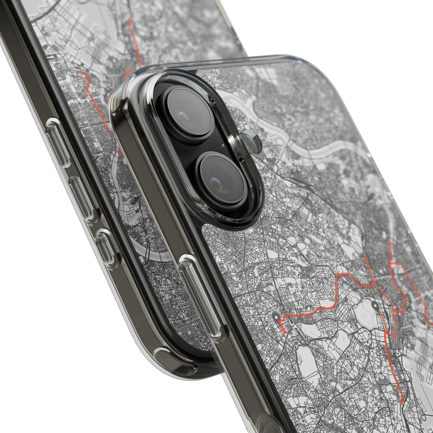 Tokyo Marathon Route Clear Impact-Resistant Phone Case