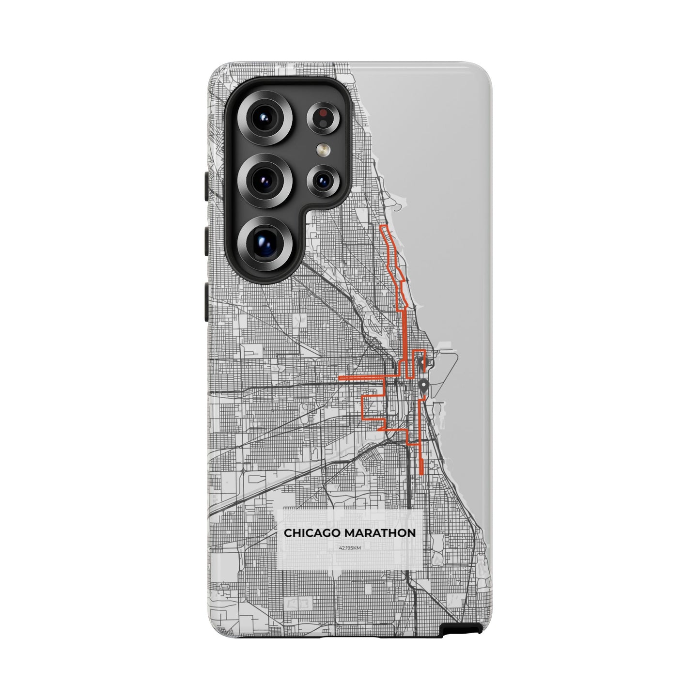 Chicago Marathon Route Tough Phone Case