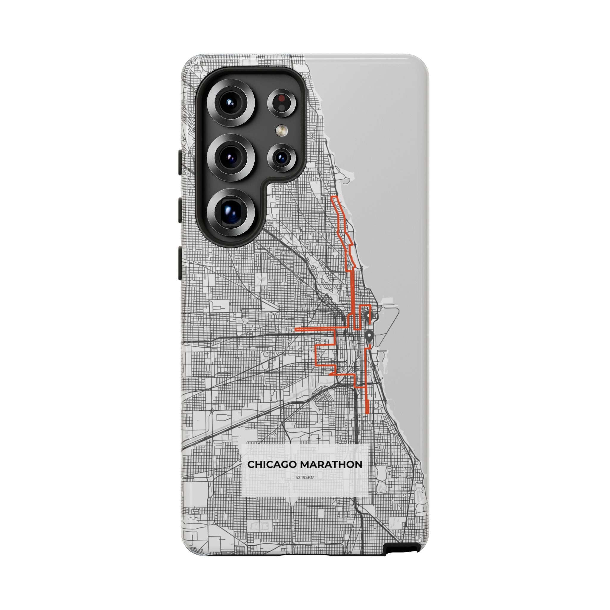Chicago Marathon Route Tough Phone Case
