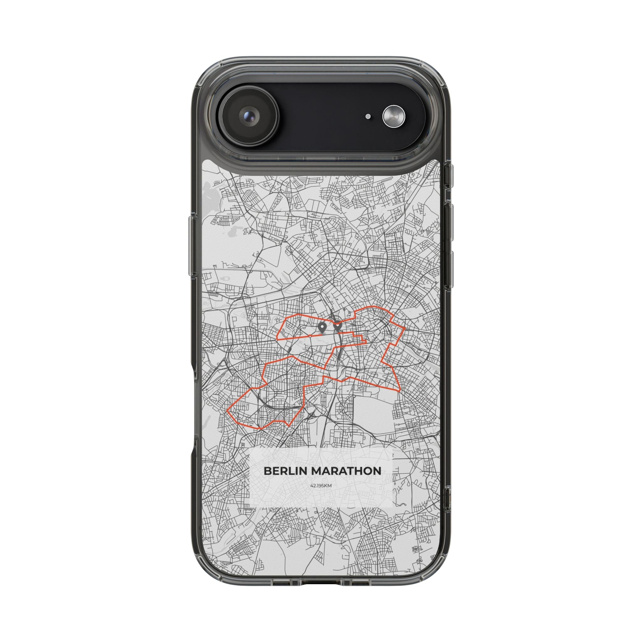 Berlin Marathon Route Clear Impact-Resistant Phone Case