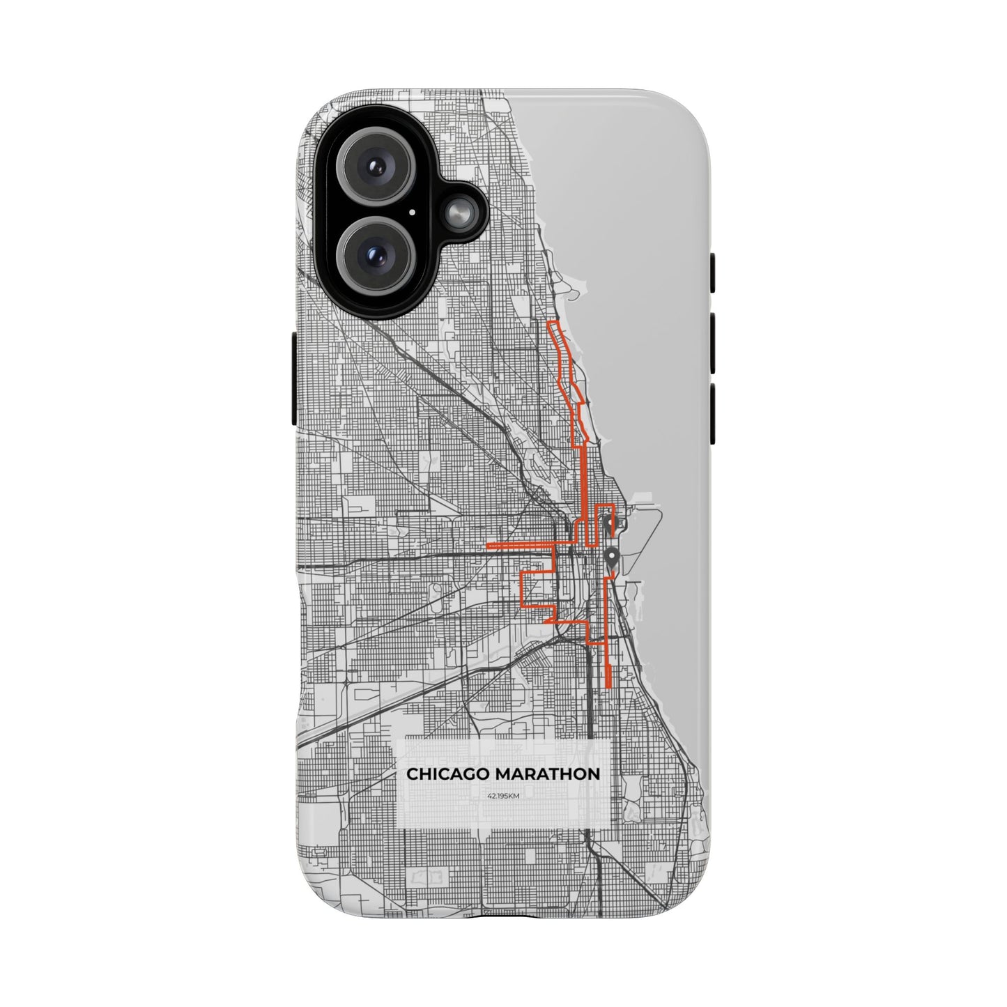 Chicago Marathon Route Tough Phone Case