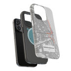 Chicago Marathon Route Magnetic Impact-Resistant Phone Case