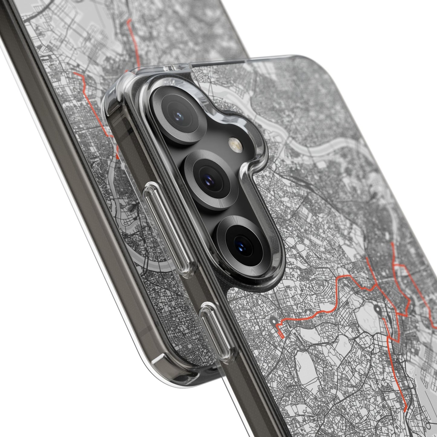 Tokyo Marathon Route Clear Impact-Resistant Phone Case
