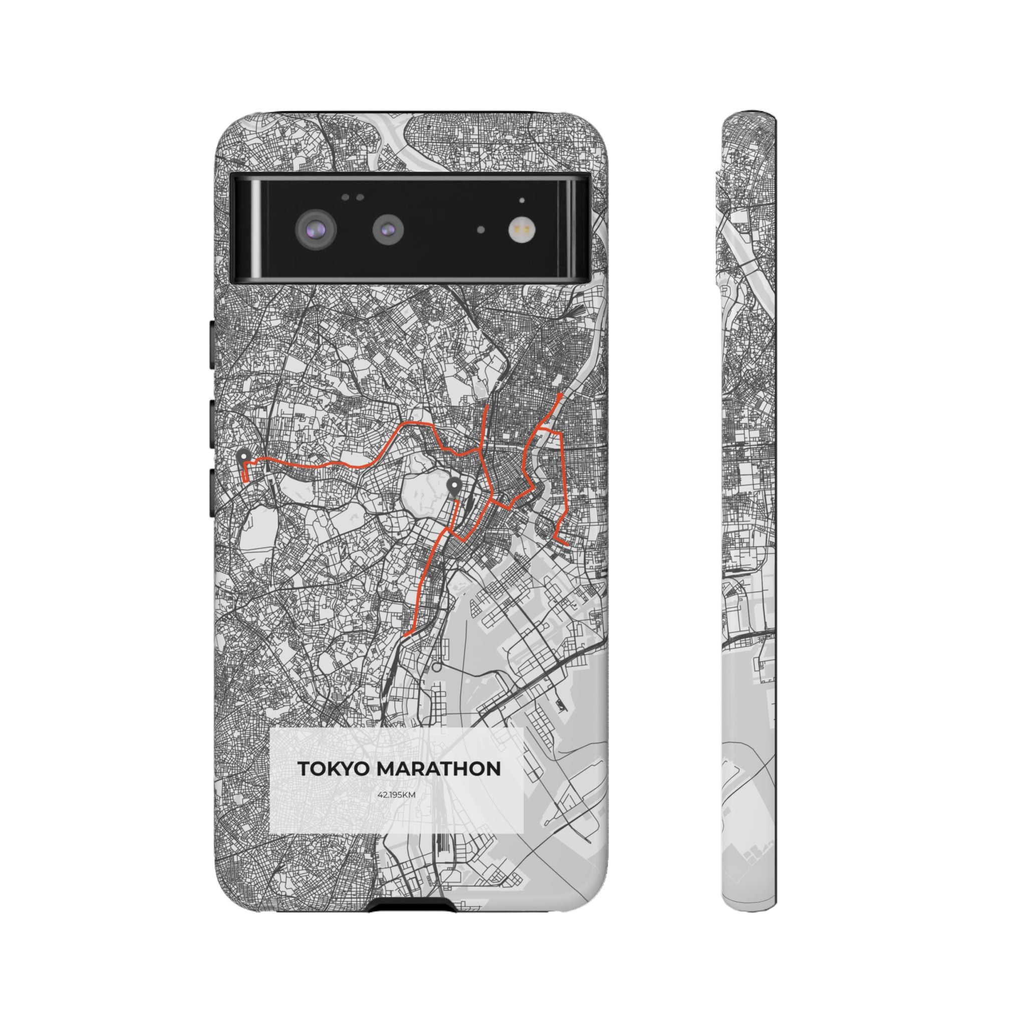Tokyo Marathon Route Tough Phone Case