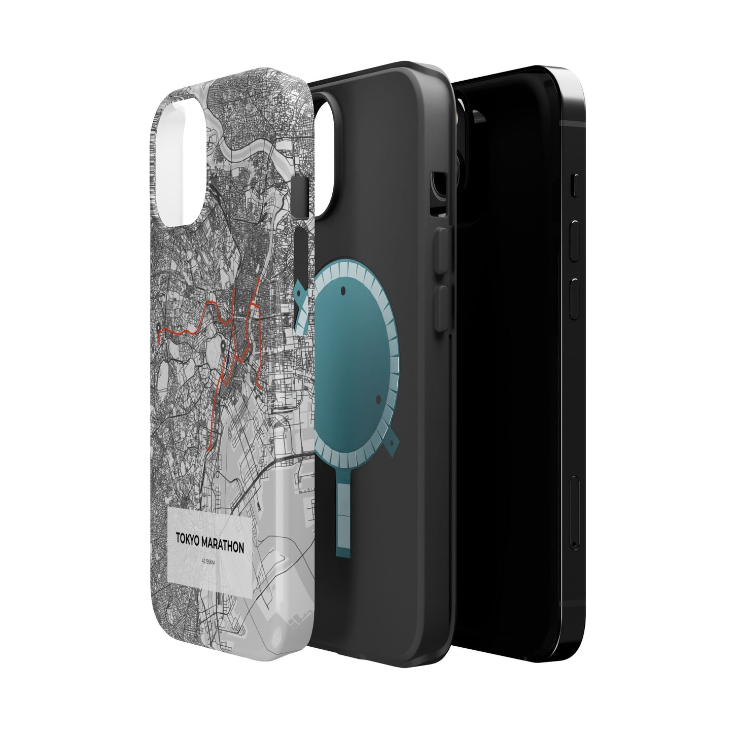 Tokyo Marathon Route Magnetic Impact-Resistant Phone Case