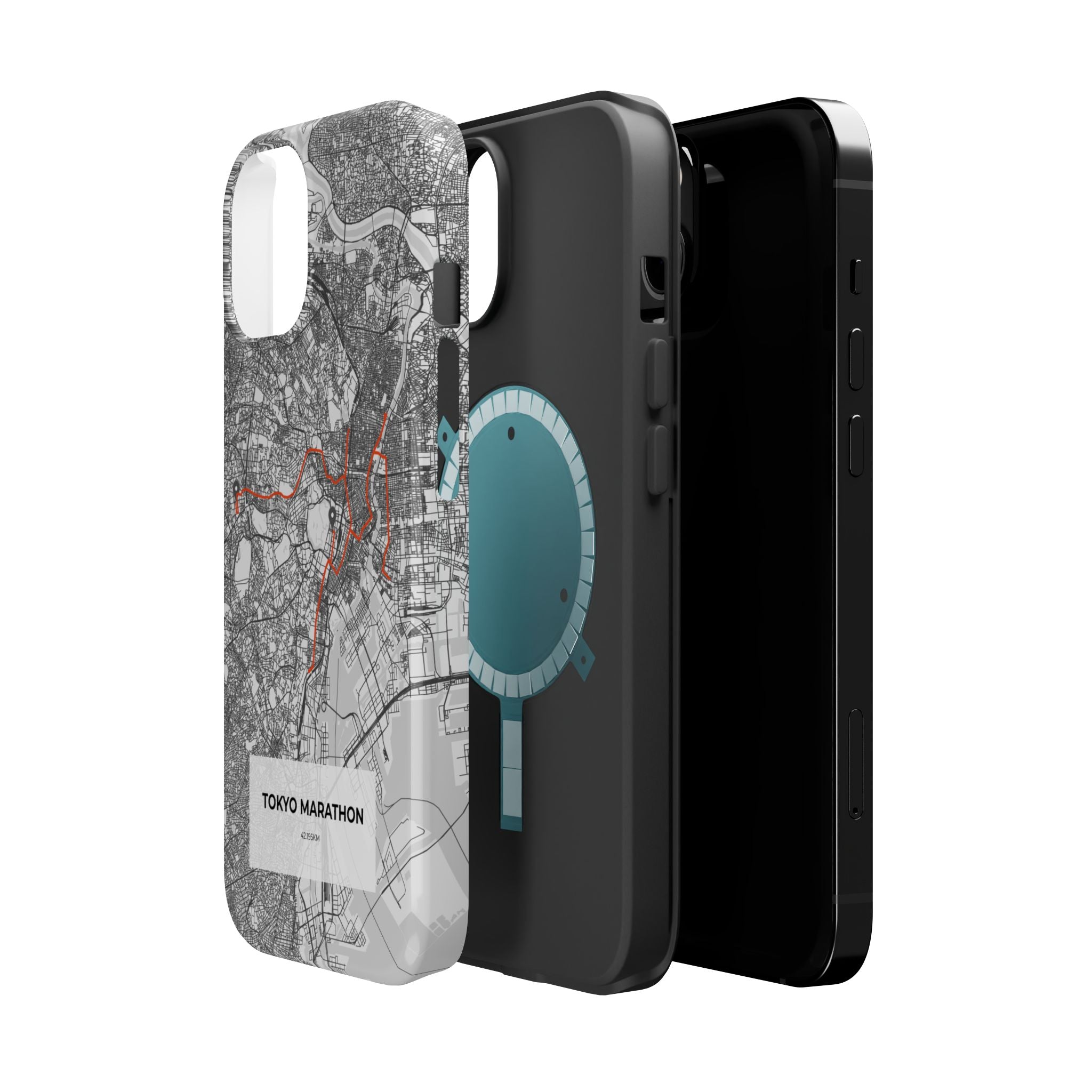Tokyo Marathon Route Magnetic Impact-Resistant Phone Case