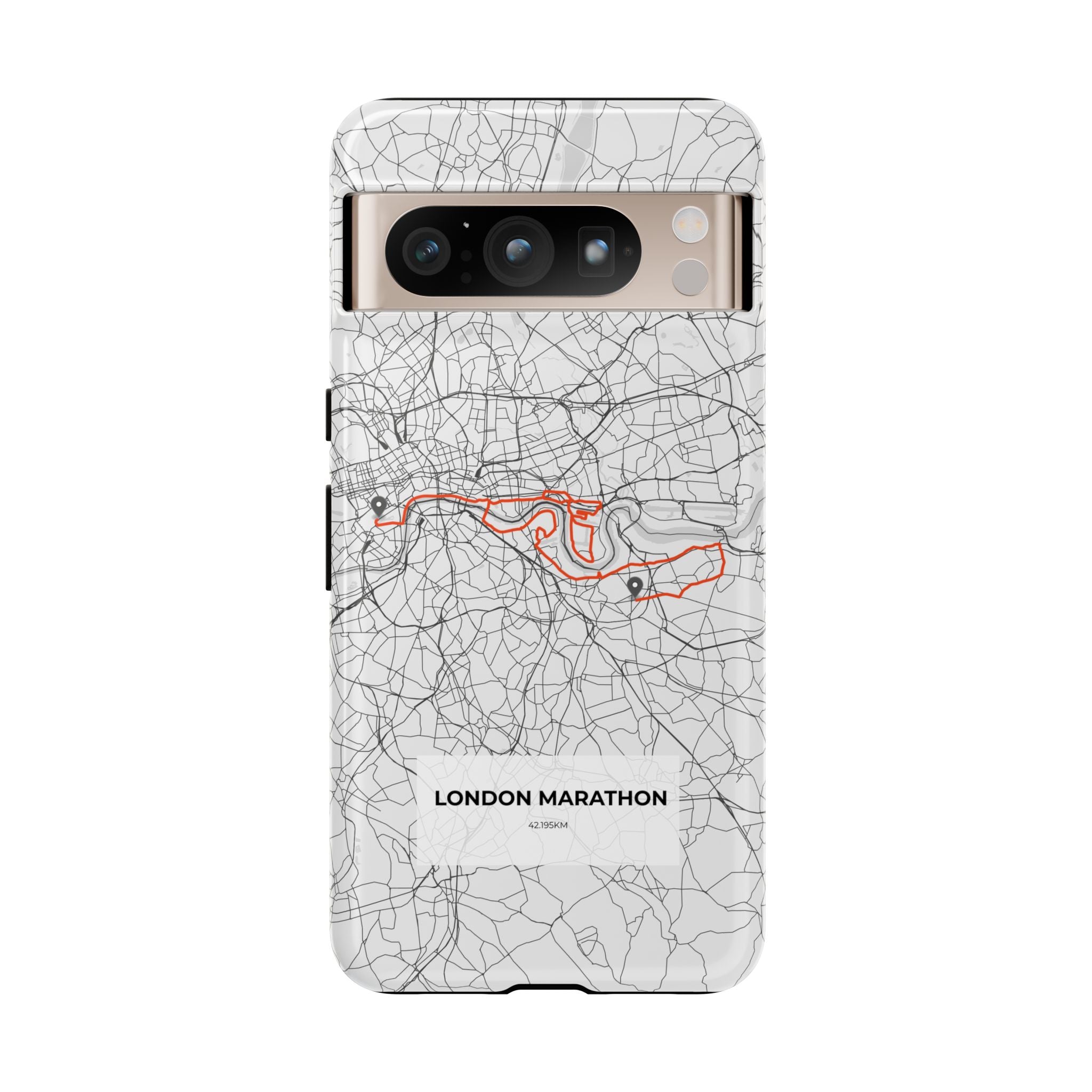 London Marathon Route Tough Phone Case