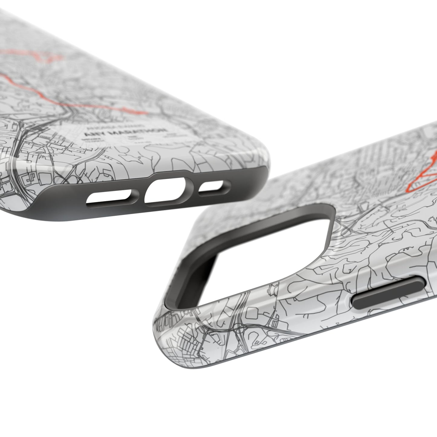 Customized Marathon Route Magnetic Impact-Resistant Phone Case