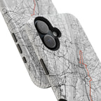 New York Marathon Route Magnetic Impact-Resistant Phone Case
