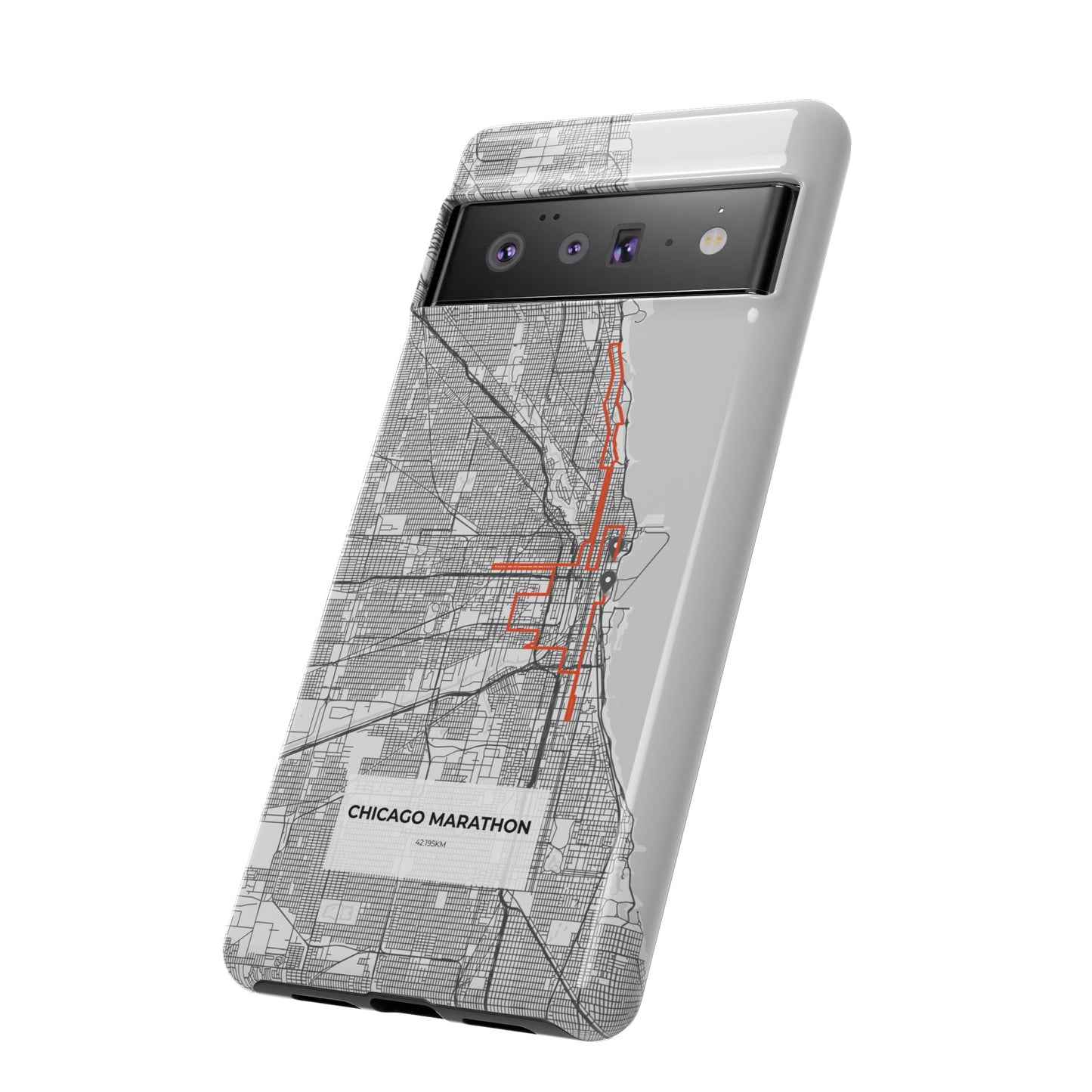 Chicago Marathon Route Tough Phone Case