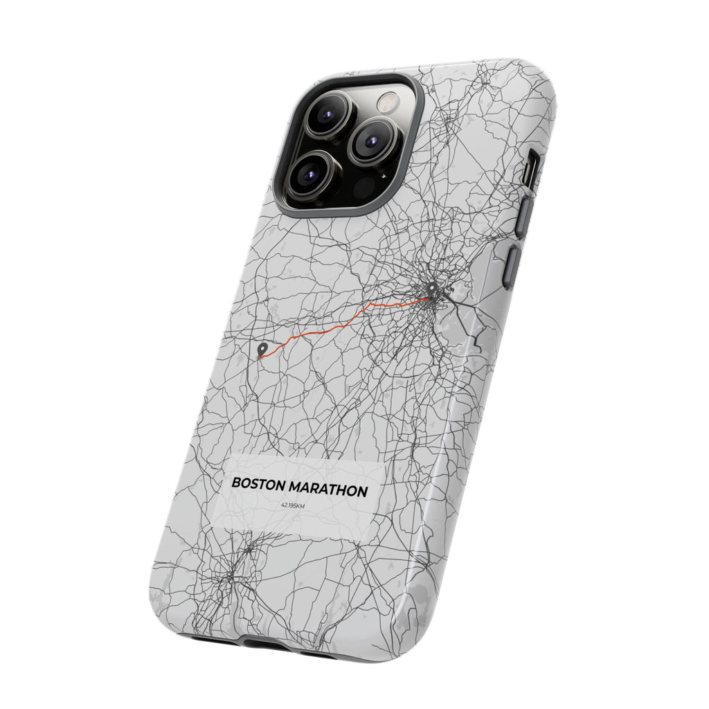 Boston Marathon Route Tough Phone Case