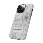 Boston Marathon Route Tough Phone Case