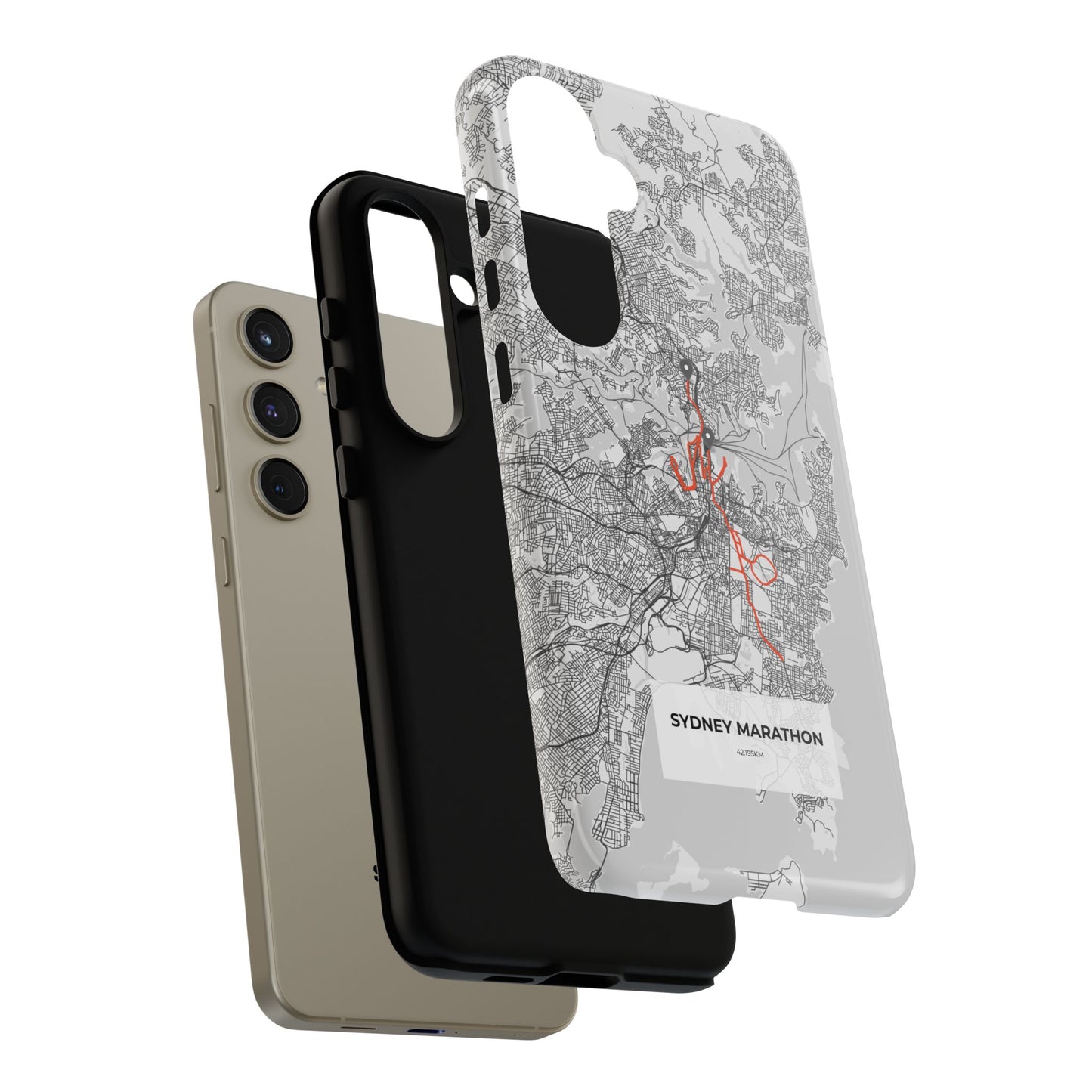 Sydney Marathon Route Tough Phone Case
