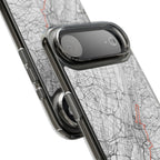 New York Marathon Route Clear Impact-Resistant Phone Case