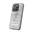 New York Marathon Route Clear Impact-Resistant Phone Case