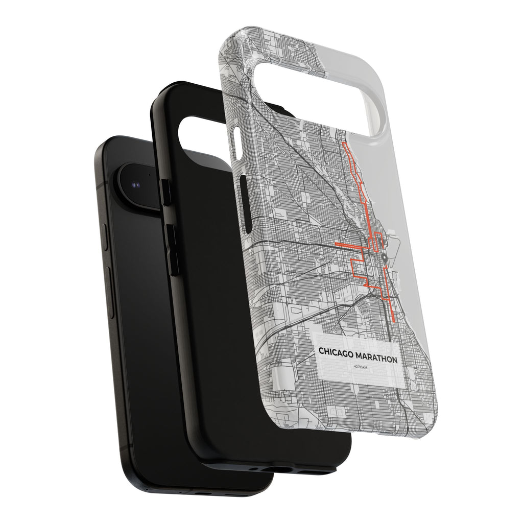Chicago Marathon Route Tough Phone Case