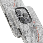 New York Marathon Route Magnetic Impact-Resistant Phone Case