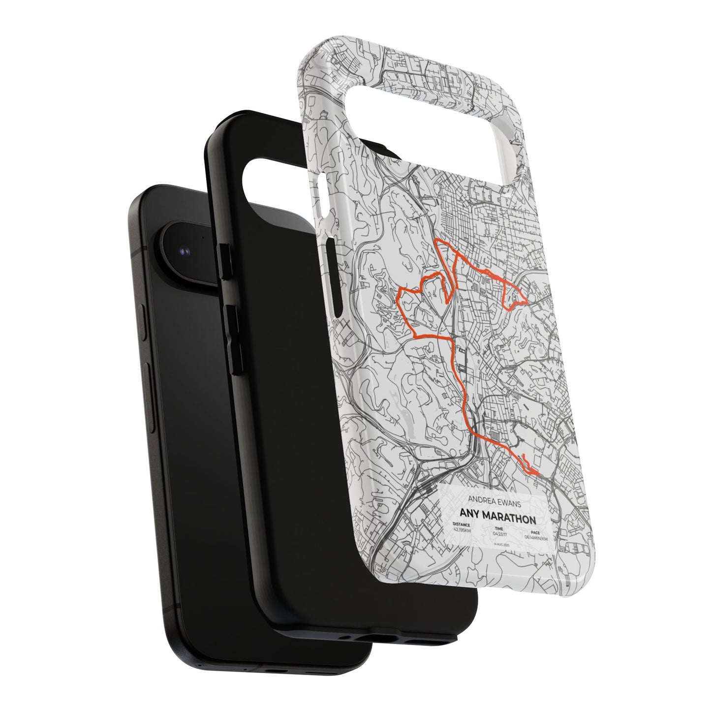Customized Marathon Route Tough Phone Case