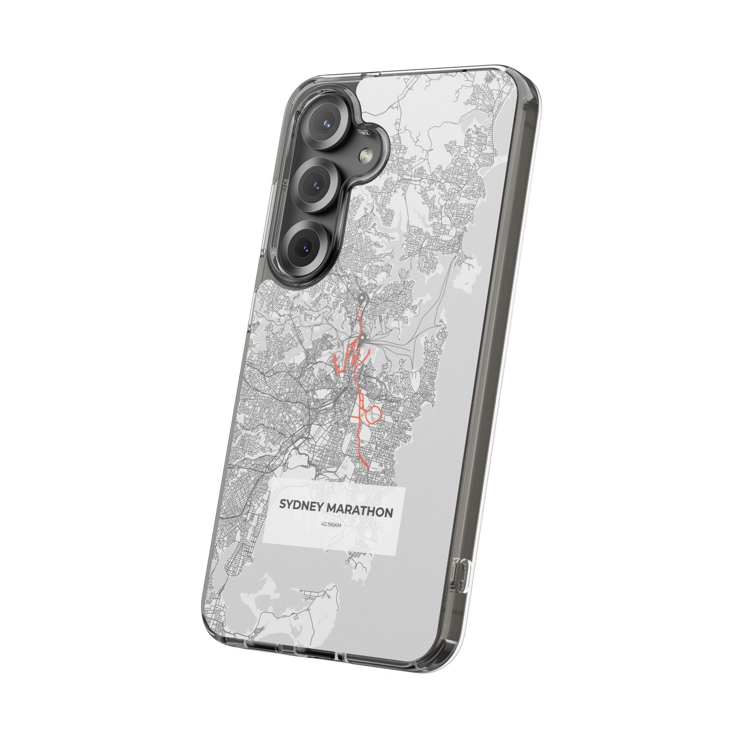 Sydney Marathon Route Clear Impact-Resistant Phone Case