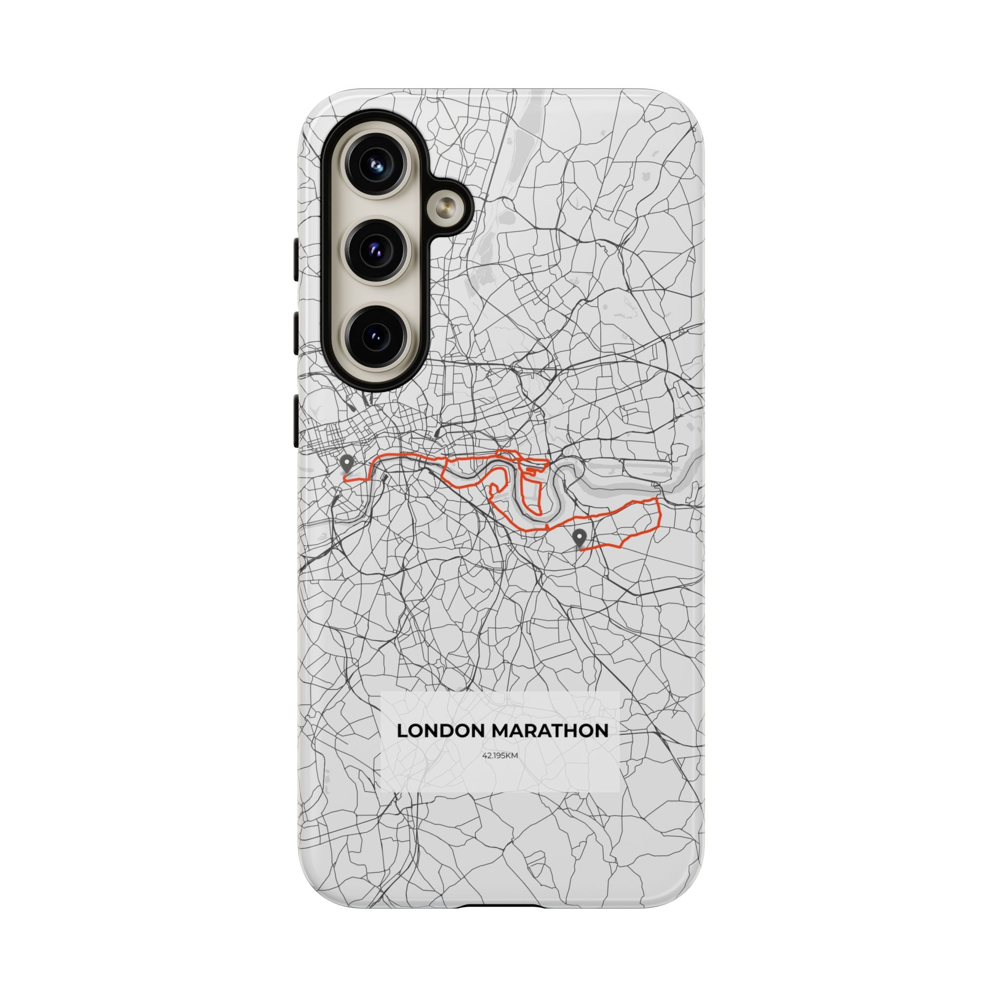 London Marathon Route Tough Phone Case