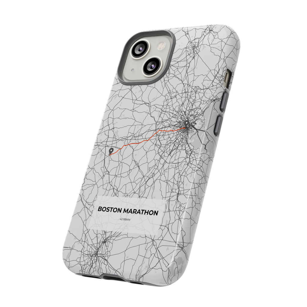 Boston Marathon Route Tough Phone Case