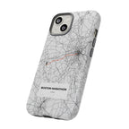 Boston Marathon Route Tough Phone Case