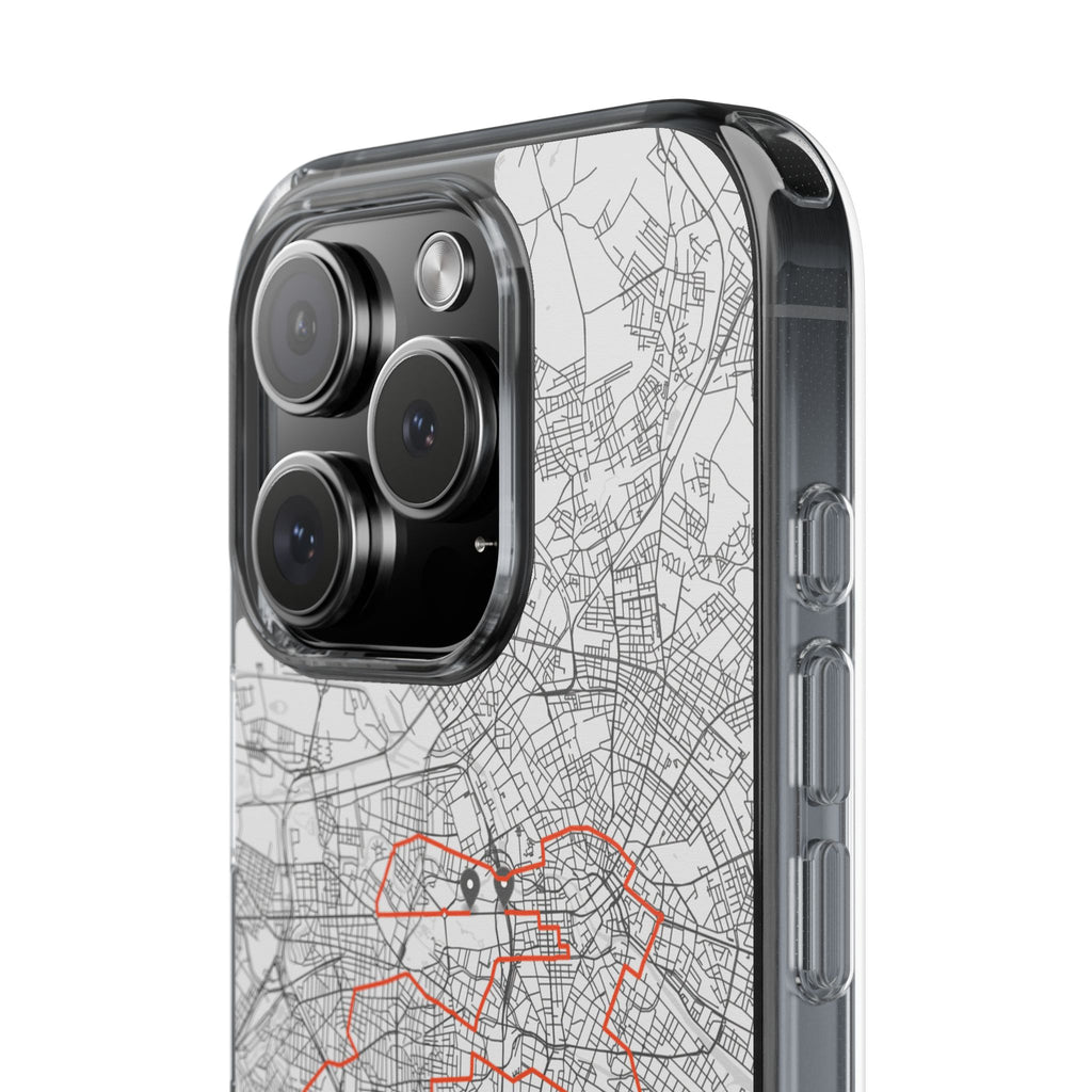 Berlin Marathon Route Clear Impact-Resistant Phone Case
