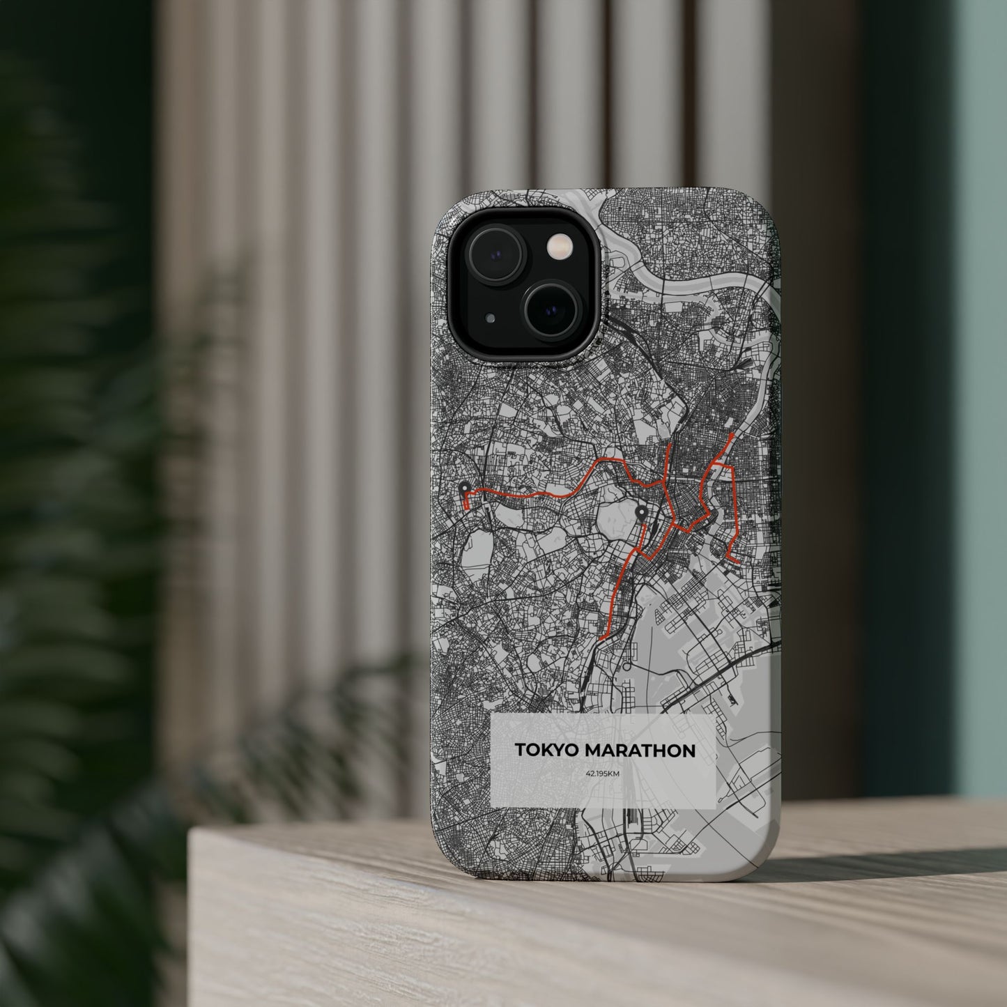 Tokyo Marathon Route Magnetic Impact-Resistant Phone Case