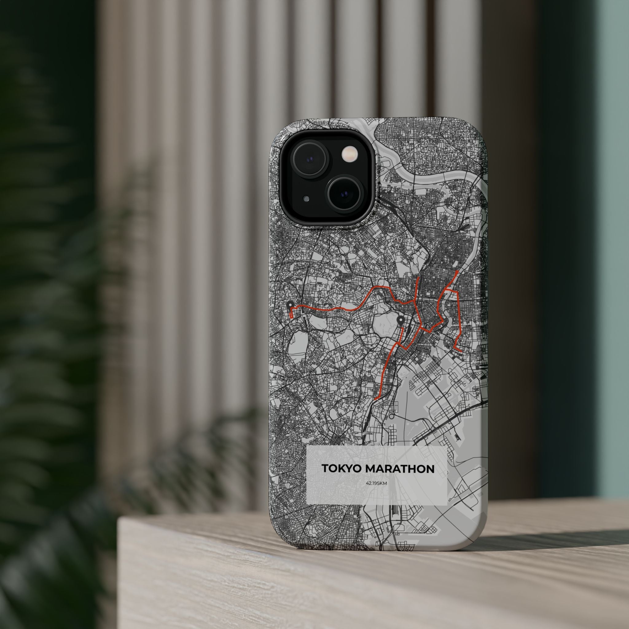 Tokyo Marathon Route Magnetic Impact-Resistant Phone Case