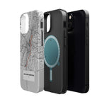 New York Marathon Route Magnetic Impact-Resistant Phone Case