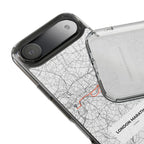 London Marathon Route Clear Impact-Resistant Phone Case