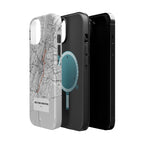 New York Marathon Route Magnetic Impact-Resistant Phone Case
