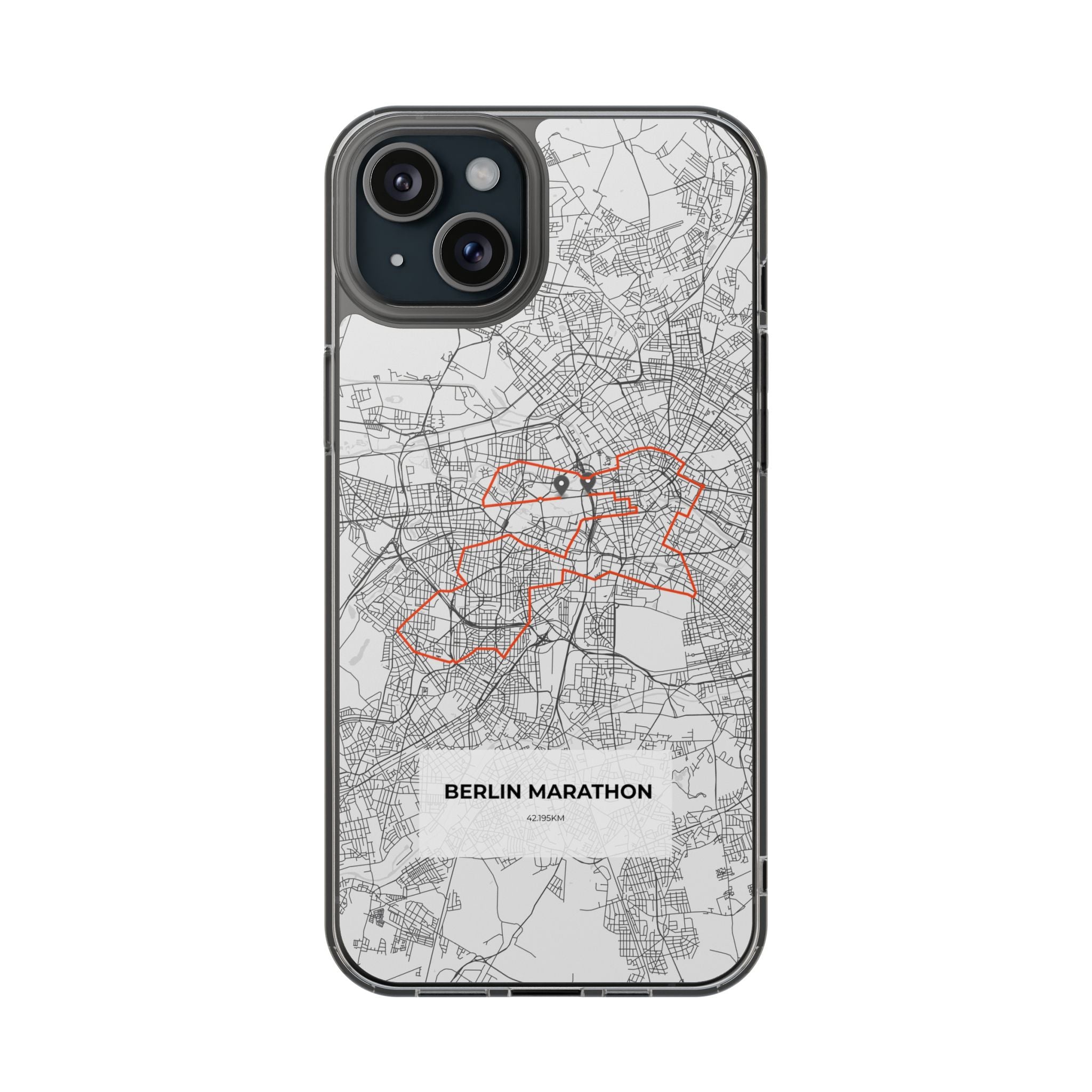 Berlin Marathon Route Magnetic Clear Impact-Resistant Phone Case