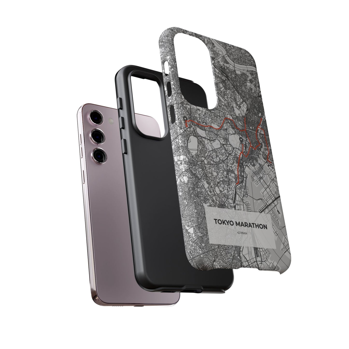Tokyo Marathon Route Tough Phone Case
