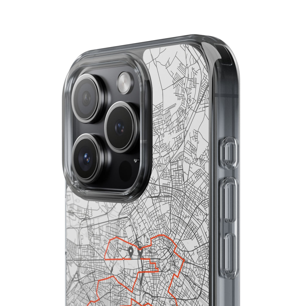Berlin Marathon Route Clear Impact-Resistant Phone Case