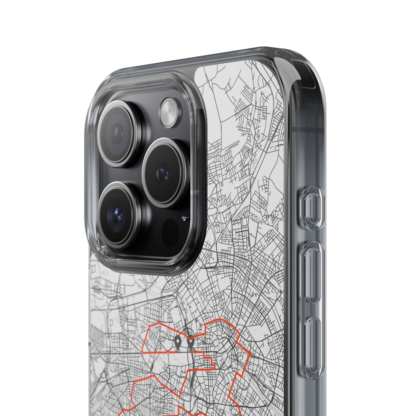Berlin Marathon Route Clear Impact-Resistant Phone Case