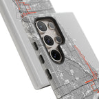 Chicago Marathon Route Tough Phone Case
