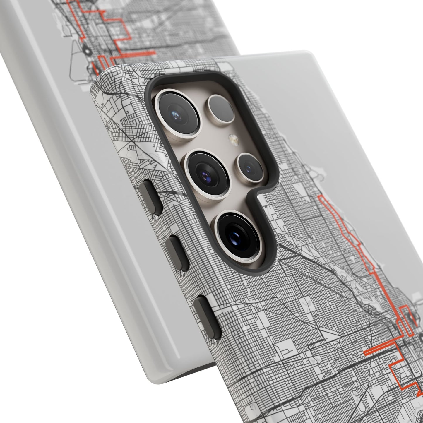 Chicago Marathon Route Tough Phone Case