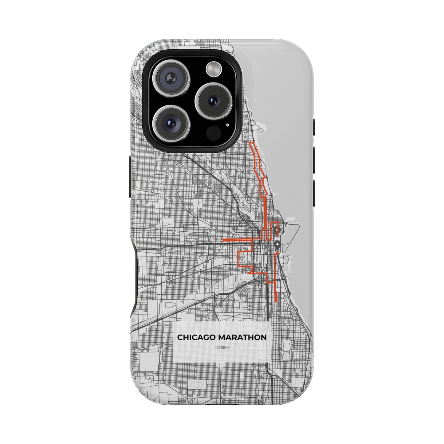 Chicago Marathon Route Magnetic Impact-Resistant Phone Case