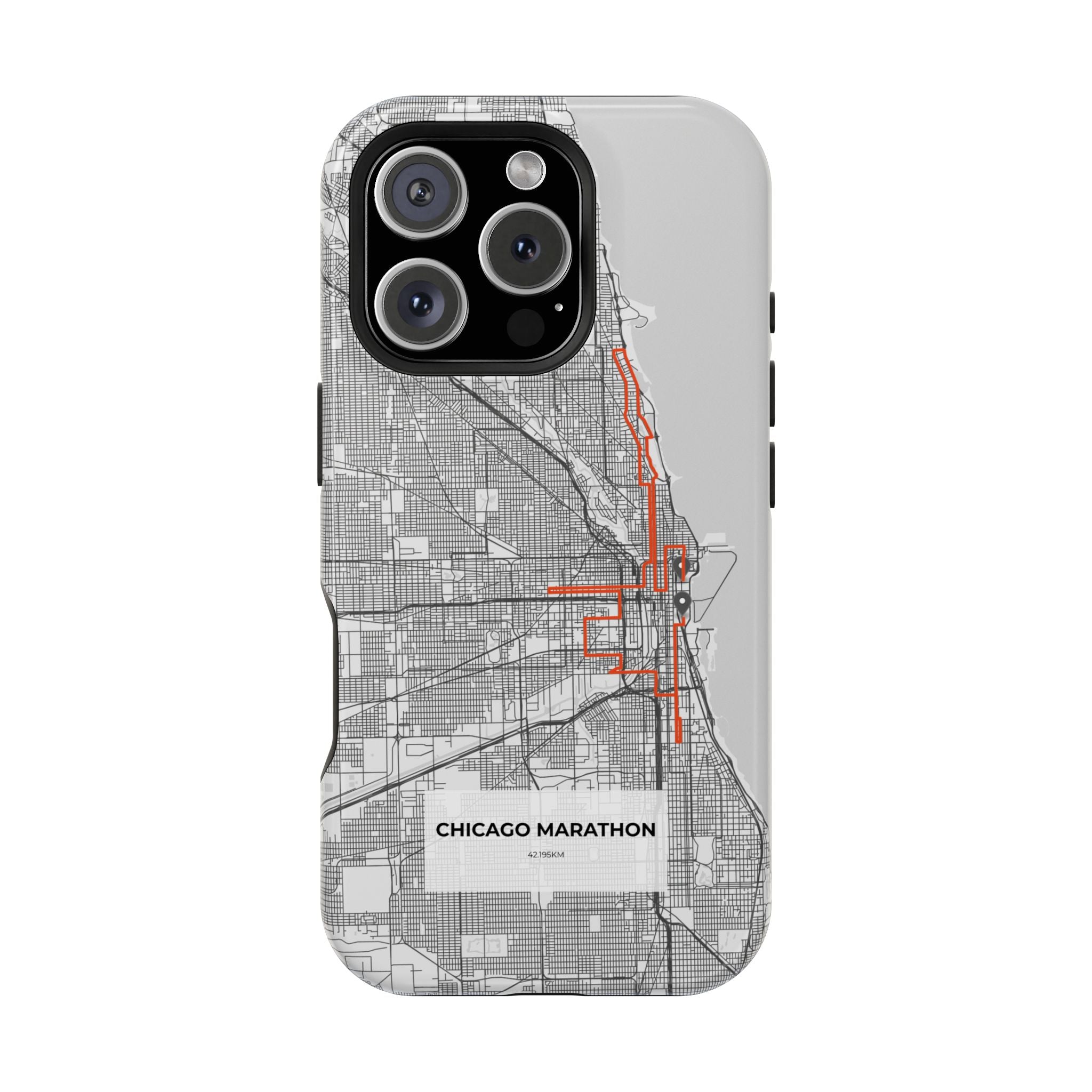 Chicago Marathon Route Magnetic Impact-Resistant Phone Case