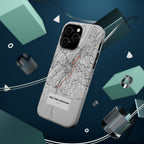 New York Marathon Route Magnetic Impact-Resistant Phone Case